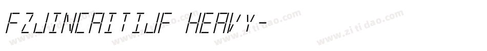 FZJinCaiTiJF Heavy字体转换